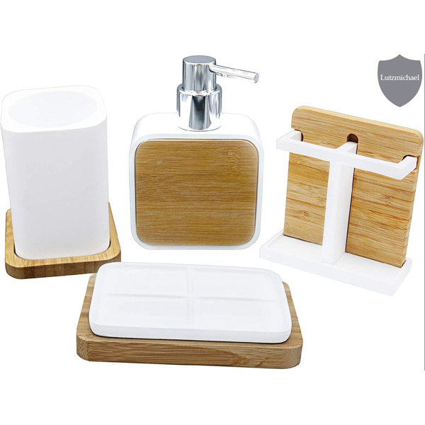 Loon Peak® Damean 4 Piece Bathroom Accessory Set Wayfair